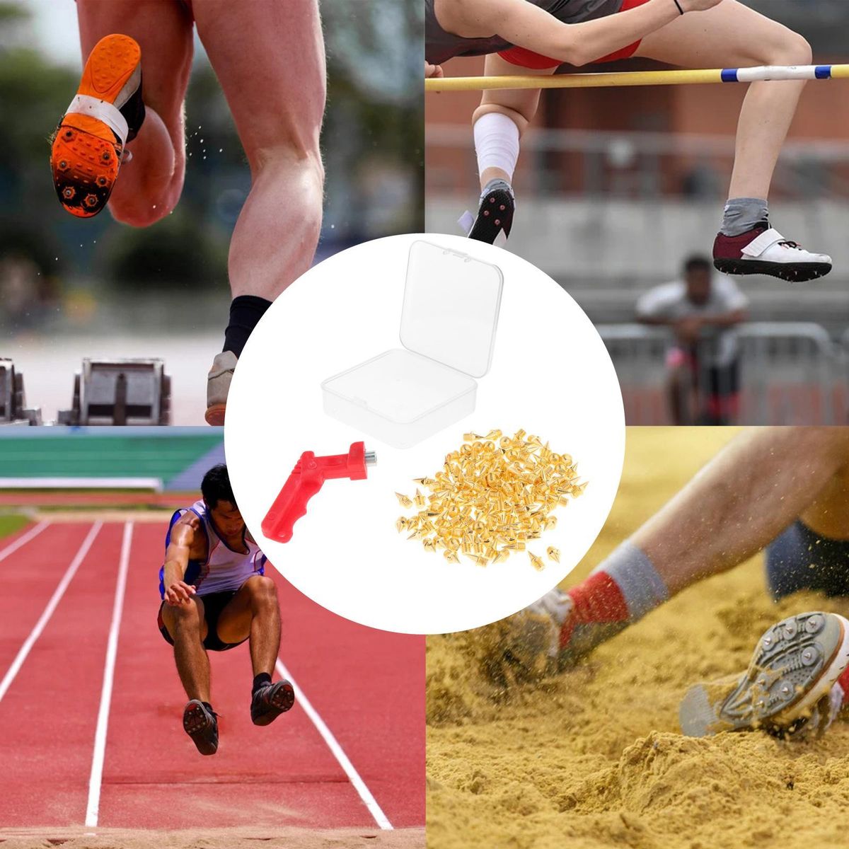 Track Shoes Spikes Replacement Steel For Running Track Shoes  Gold