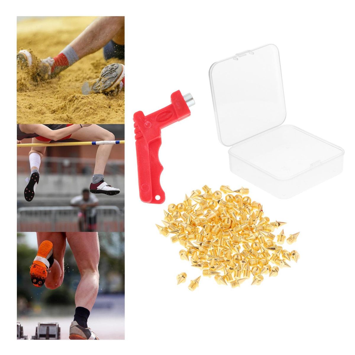 Track Shoes Spikes Replacement Steel For Running Track Shoes  Gold