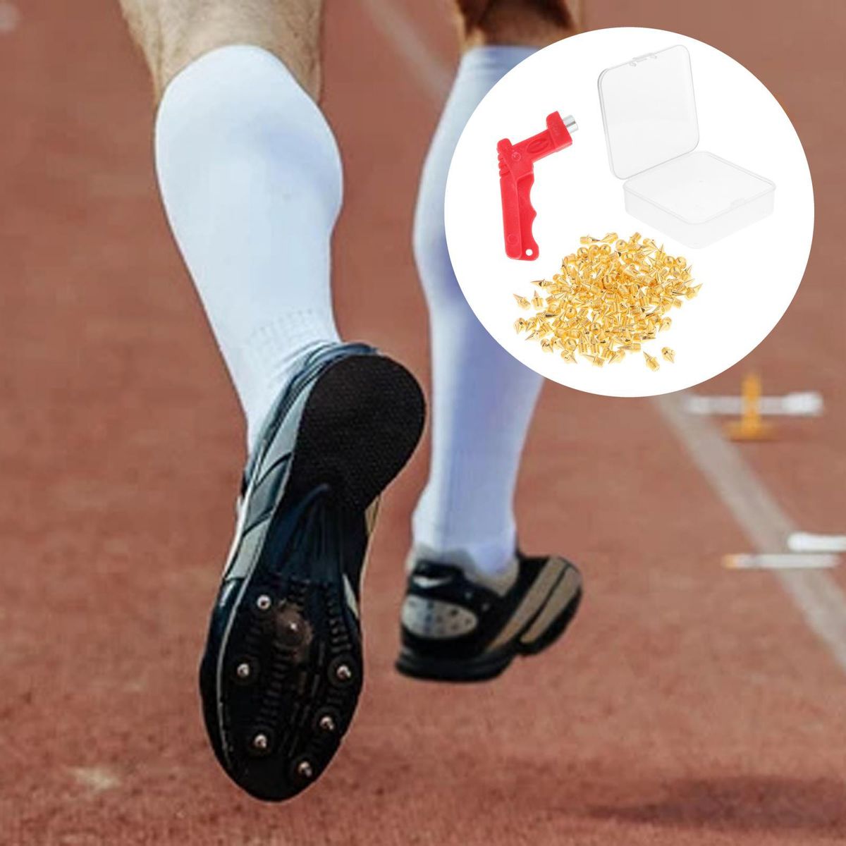 Track Shoes Spikes Replacement Steel For Running Track Shoes  Gold