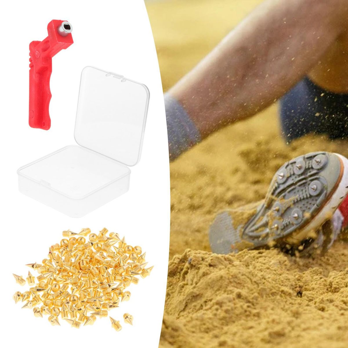 Track Shoes Spikes Replacement Steel For Running Track Shoes  Gold