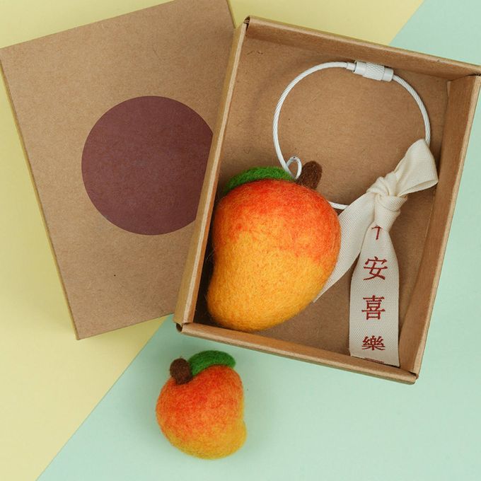 DIY Wool Felting Wool Felt Craft Starter Kit Key Chain Mango
