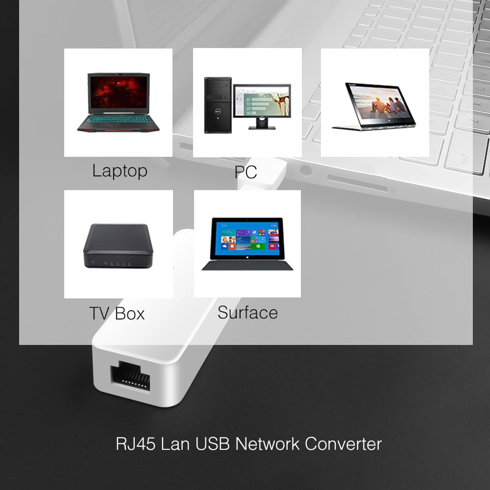 Kebidu USB Ethernet Adapter USB 2.0 USB 3.0 100 1000Mbps