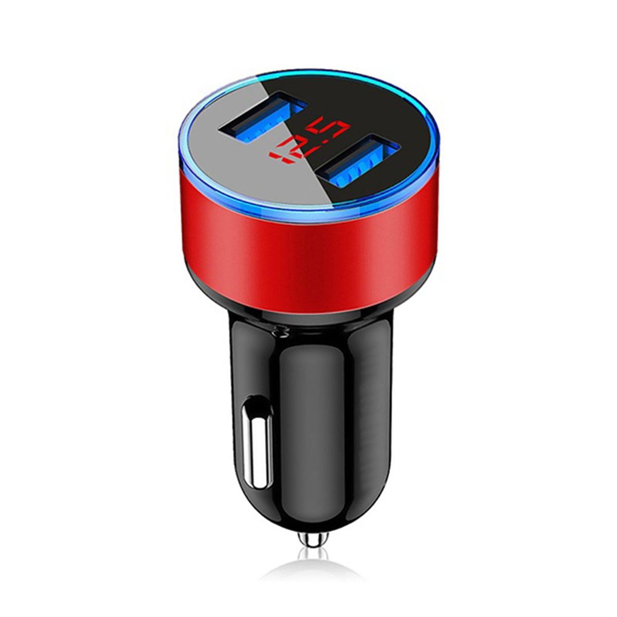 Car Charger Universal Dual USB Car-charger Adapter Red