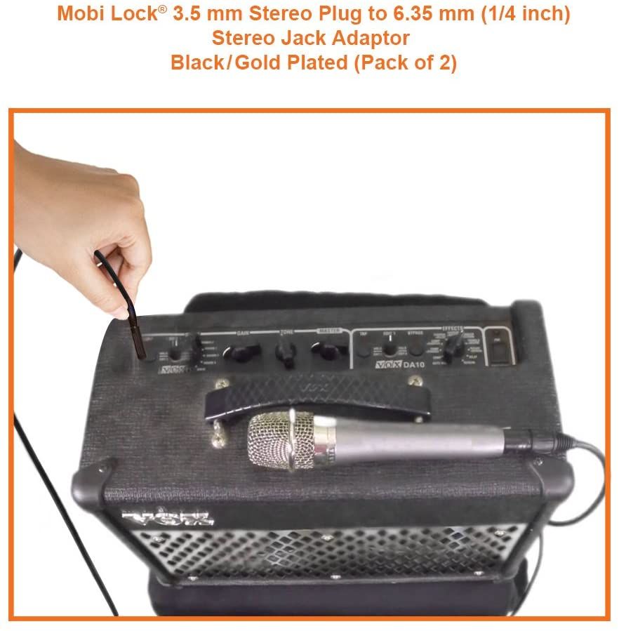 3.5mm To 6.3mm (1/8 To 1/4) Stereo Audio Jack Adapter
