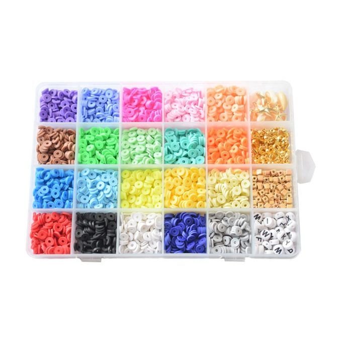 2 Piece Clay Spacer Beads Kit Craft Beads For DIY Bracelets