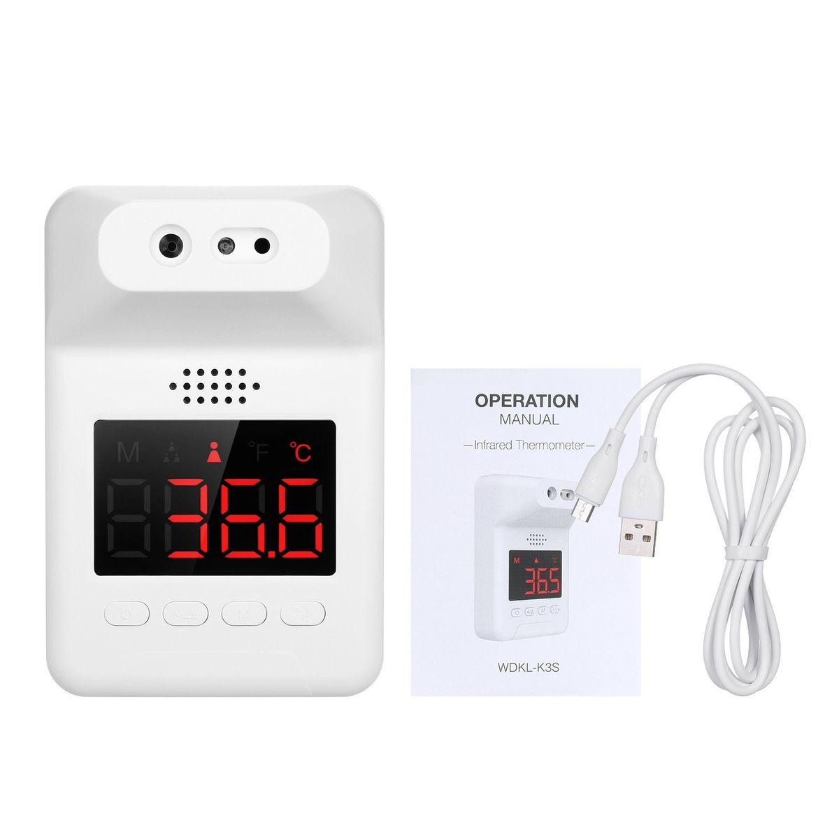 Wall-mounted Infrared Thermometer People Counter 12
