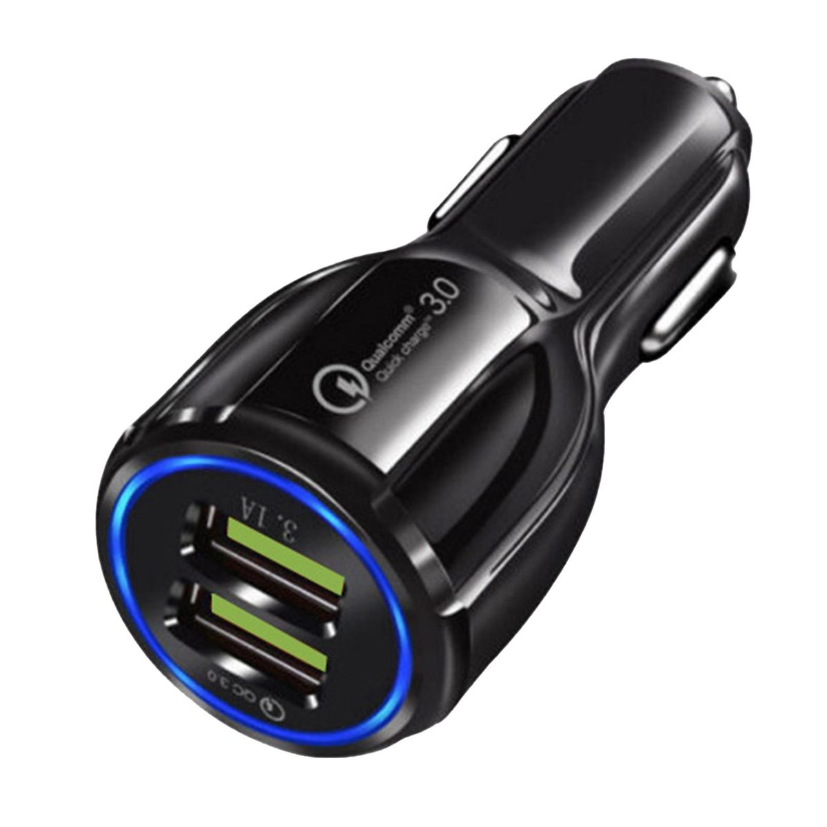 Car Charger QC3.0 USB Car Phone Charger Black