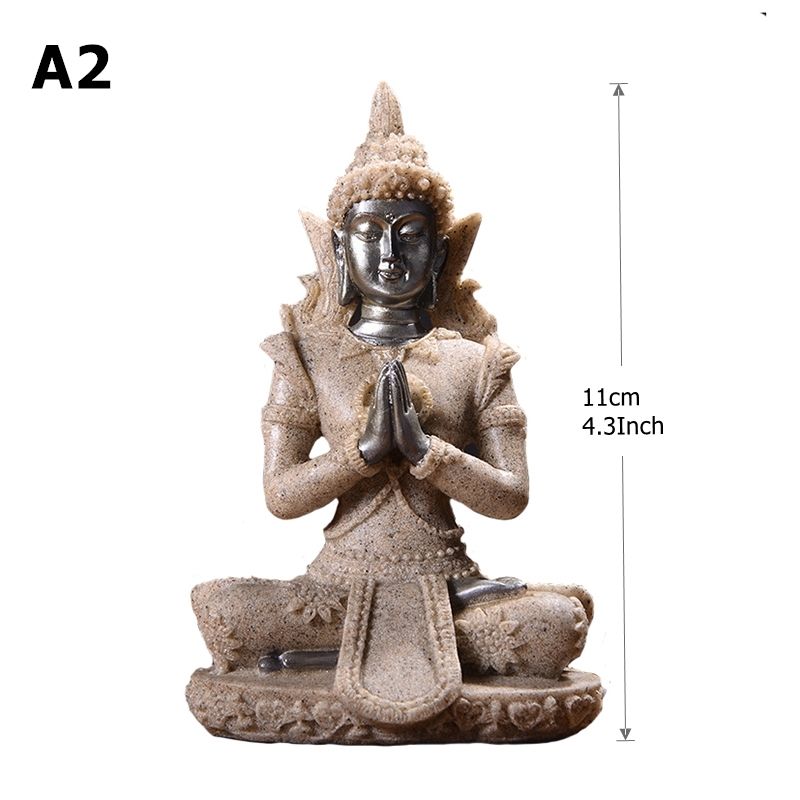 28 Style Miniature Buddha Statue Nature Sandstone Fengshui