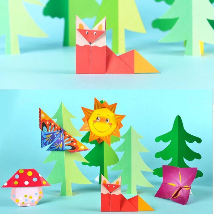54 Pages DIY Kids  Raft Toy 3D  Artoon Origami Han Raft Paper Art Learning-colorful-life