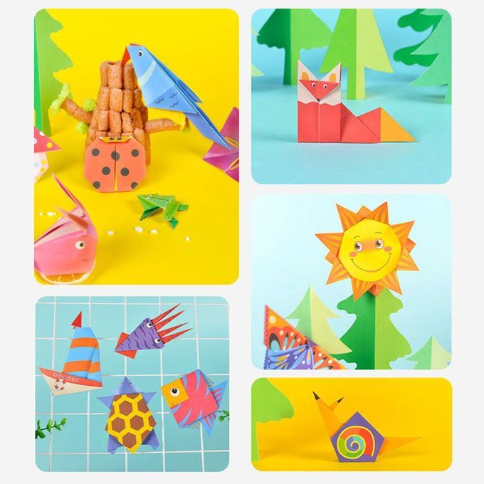 54 Pages DIY Kids  Raft Toy 3D  Artoon Origami Han Raft Paper Art Learning-colorful-life