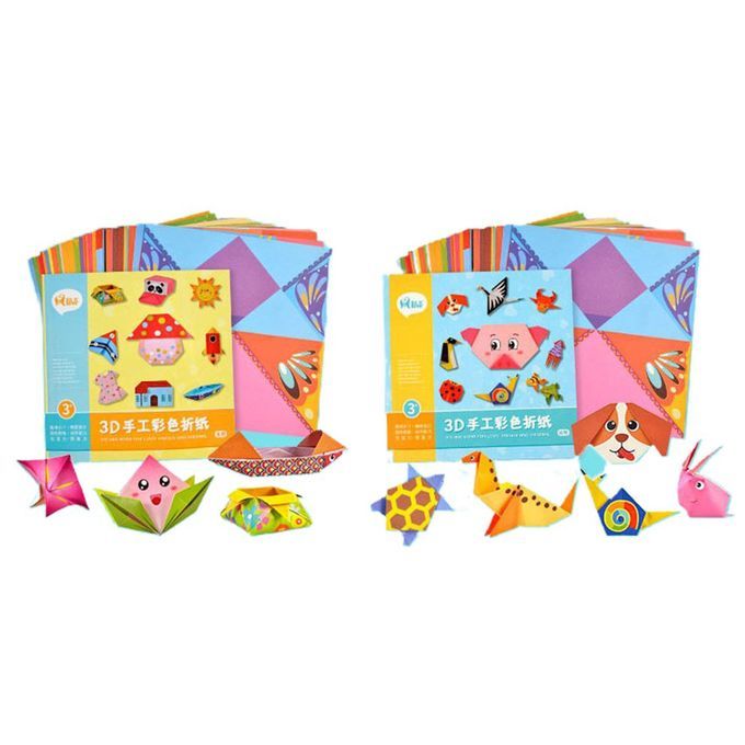 54 Pages DIY Kids  Raft Toy 3D  Artoon Origami Han Raft Paper Art Learning-colorful-life