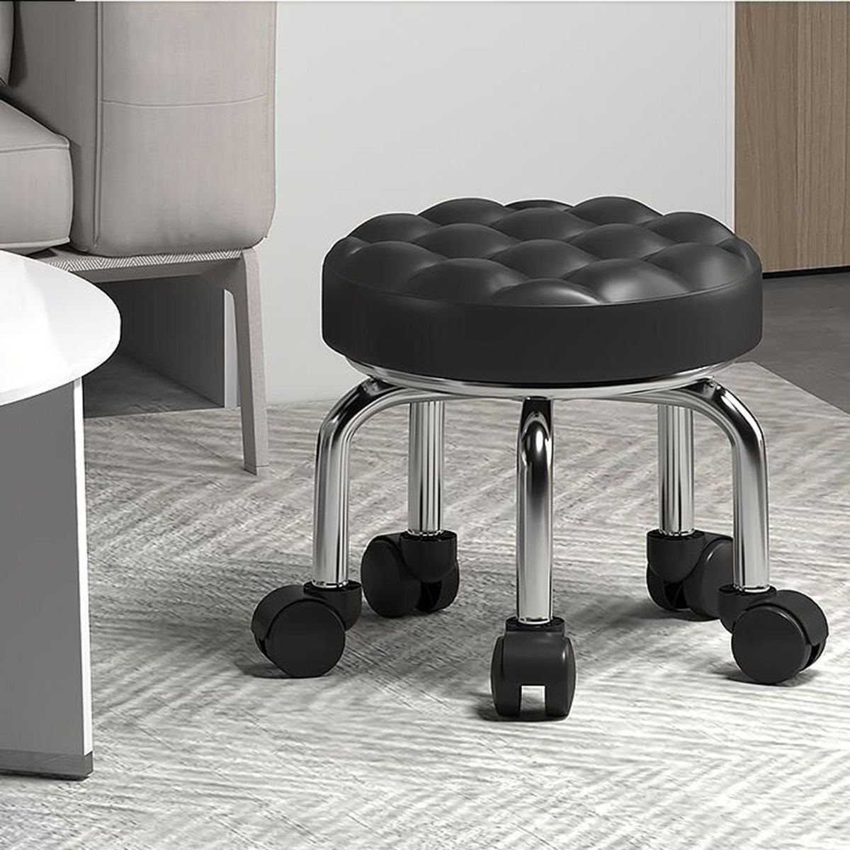 Round Rolling Stool Base Round Stool Base For SPA Beauty
