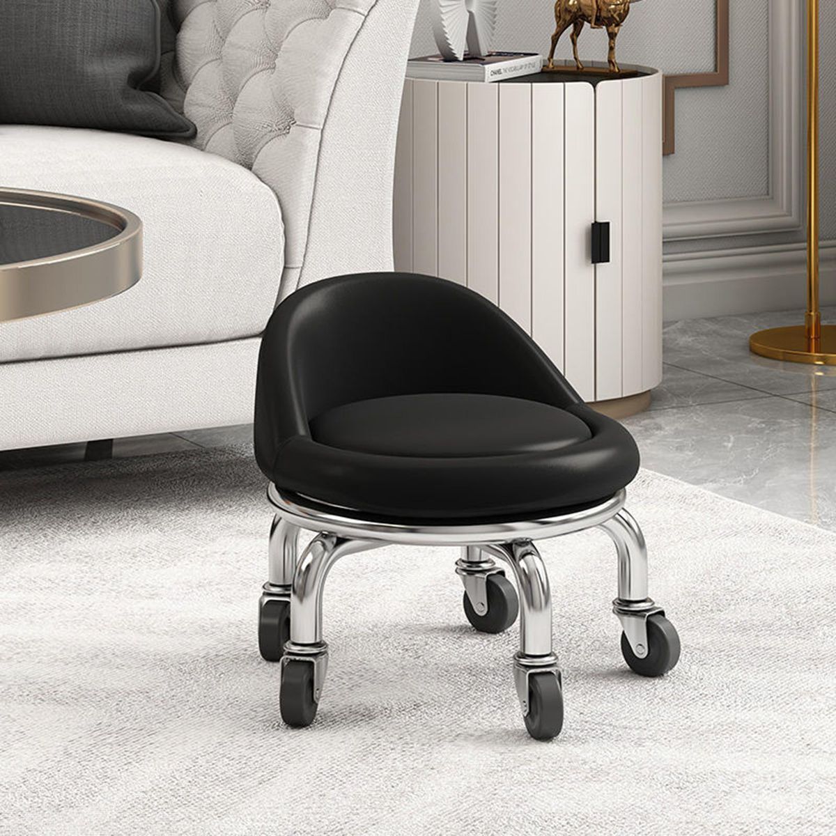Round Rolling Stool Base Round Stool Base For SPA Beauty