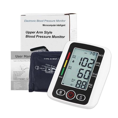 Blood Pressure Monitor Meter BP Pulse Heartbeat Test + Usb Cable