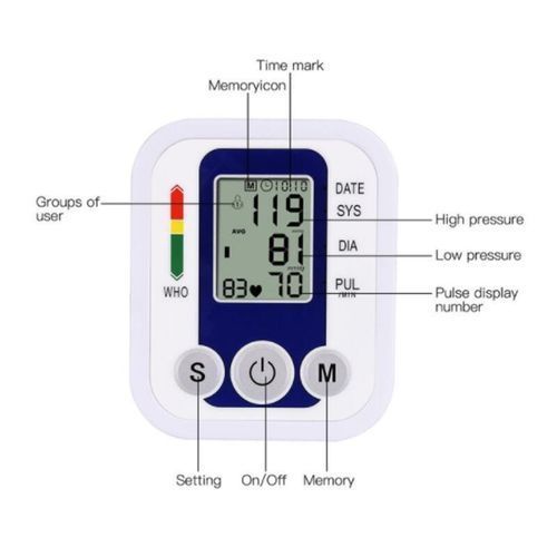 Blood Pressure Monitor BP Health Monitor Heart Rate Meter