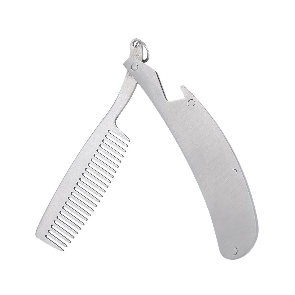 Folding Men's Beard Comb Male Mustache Shaving Brush