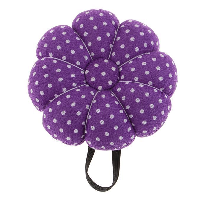 Pumpkin Wrist Wearable  Pin Cushion For DIY Sewing Crafts Purple
