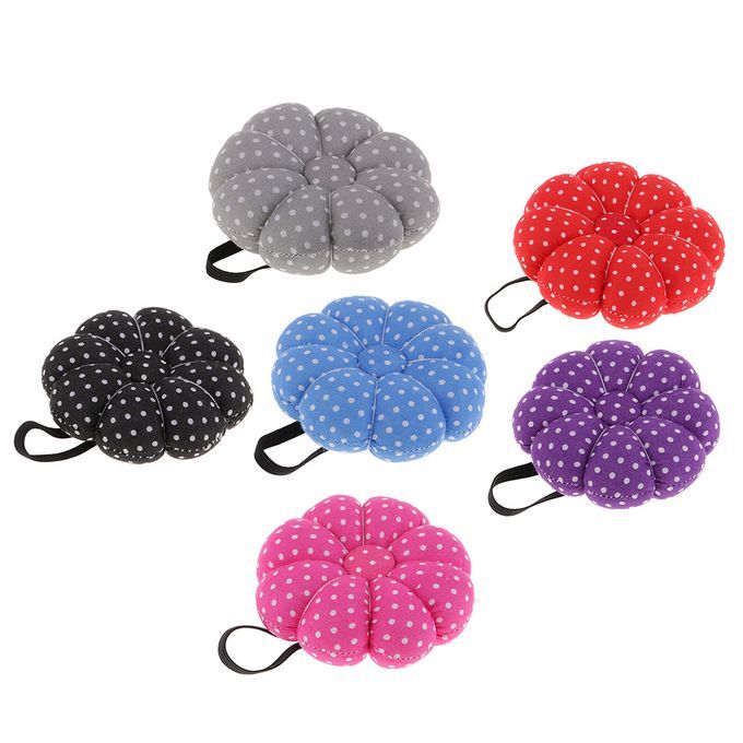 Pumpkin Wrist Wearable  Pin Cushion For DIY Sewing Crafts Purple