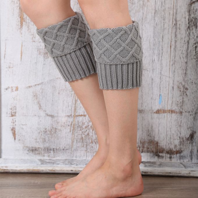 Women Leg Warmers Knit Warmers Protector Acrylic Breathable For Ash