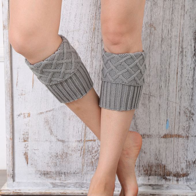 Women Leg Warmers Knit Warmers Protector Acrylic Breathable For Ash