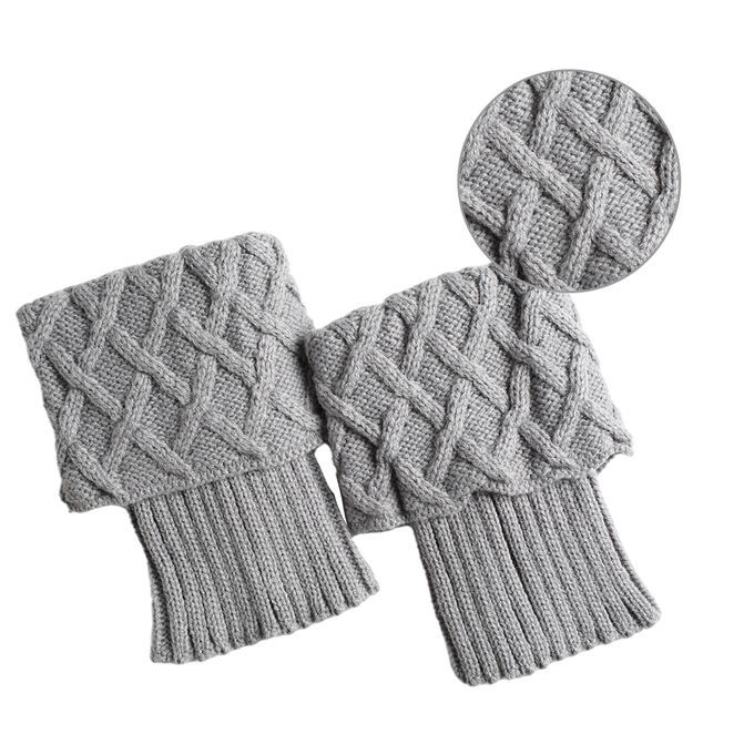 Women Leg Warmers Knit Warmers Protector Acrylic Breathable For Ash