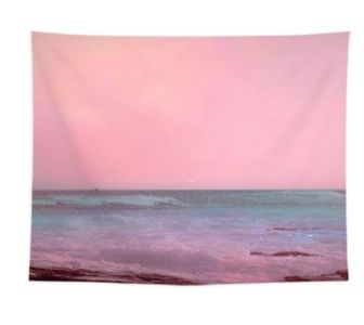 Moon Cloud Tapestry Kawaii Home Room Decor Sea Scenery Wall Hanging Cloth Romantic Bedroom
