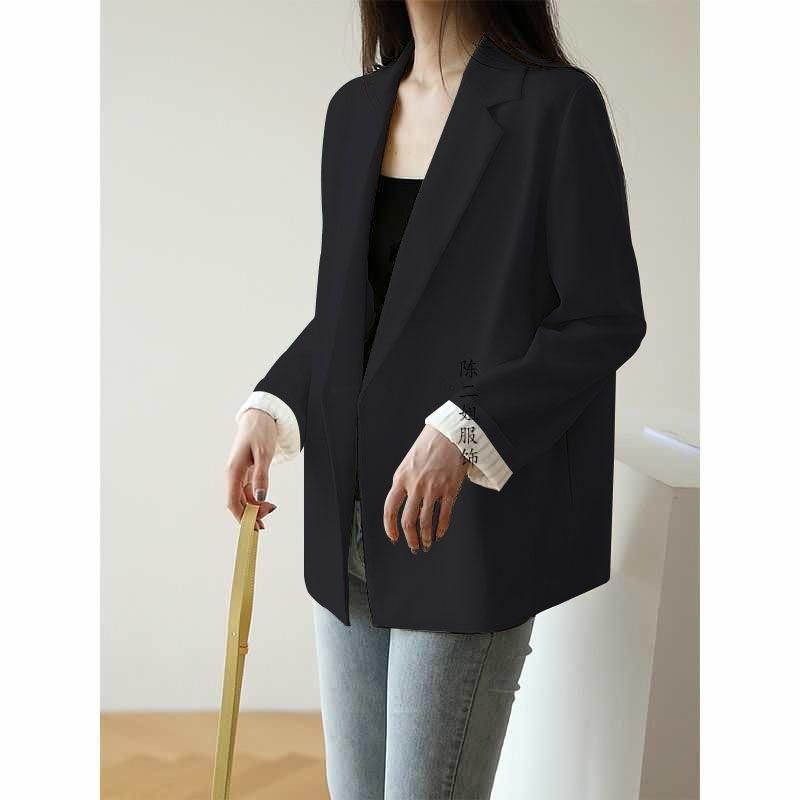 2021 Autumn and Winter New Korean Style Internet Celebrity Suit Jacket Female Fashion Ins Loose Student British Style Casual Small Suit