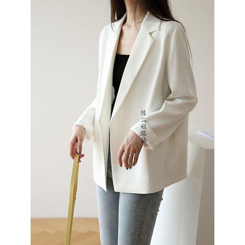 2021 Autumn and Winter New Korean Style Internet Celebrity Suit Jacket Female Fashion Ins Loose Student British Style Casual Small Suit