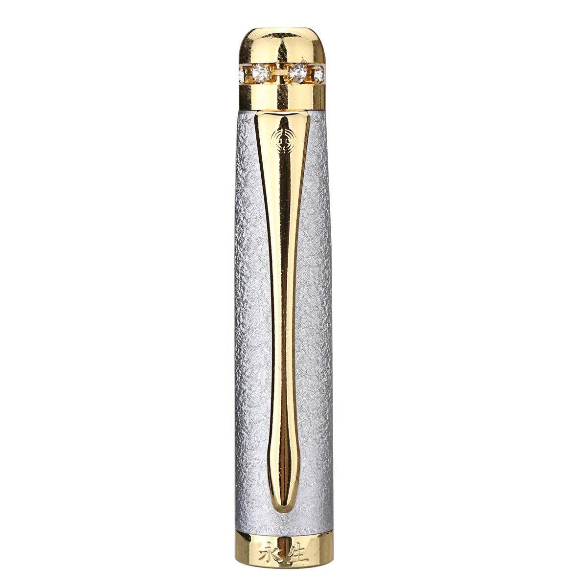 Hero 9120 0.5mm Metal Fountain Pen Writing Gift Fine Nib Students Office Silver (silver)