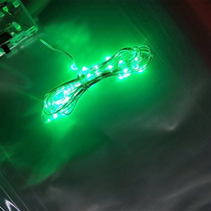 Light String  O Er Wire   Holiday De Oration Lanterns    O Er  -green-1m 10 Lights
