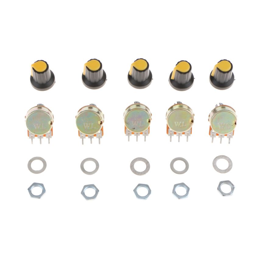 5 Pieces 10 3 Terminal Linear Taper Rotary Audio