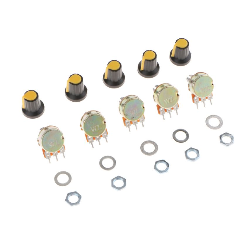 5 Pieces 10 3 Terminal Linear Taper Rotary Audio
