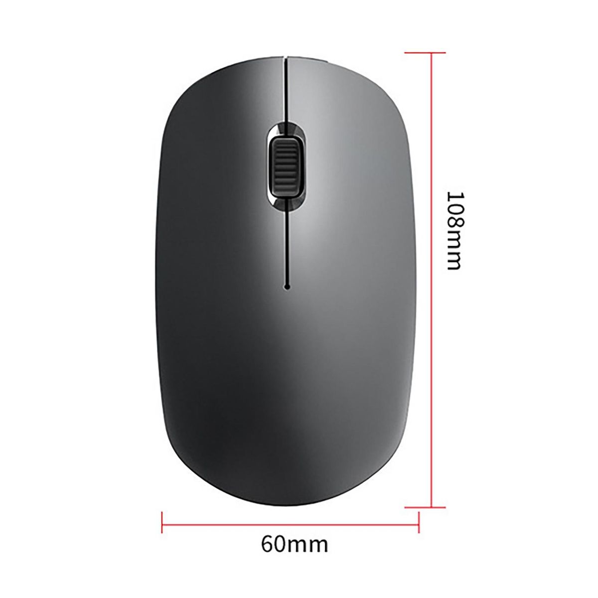 Wireless Mouse Battery Powered Silent Wide-Blue