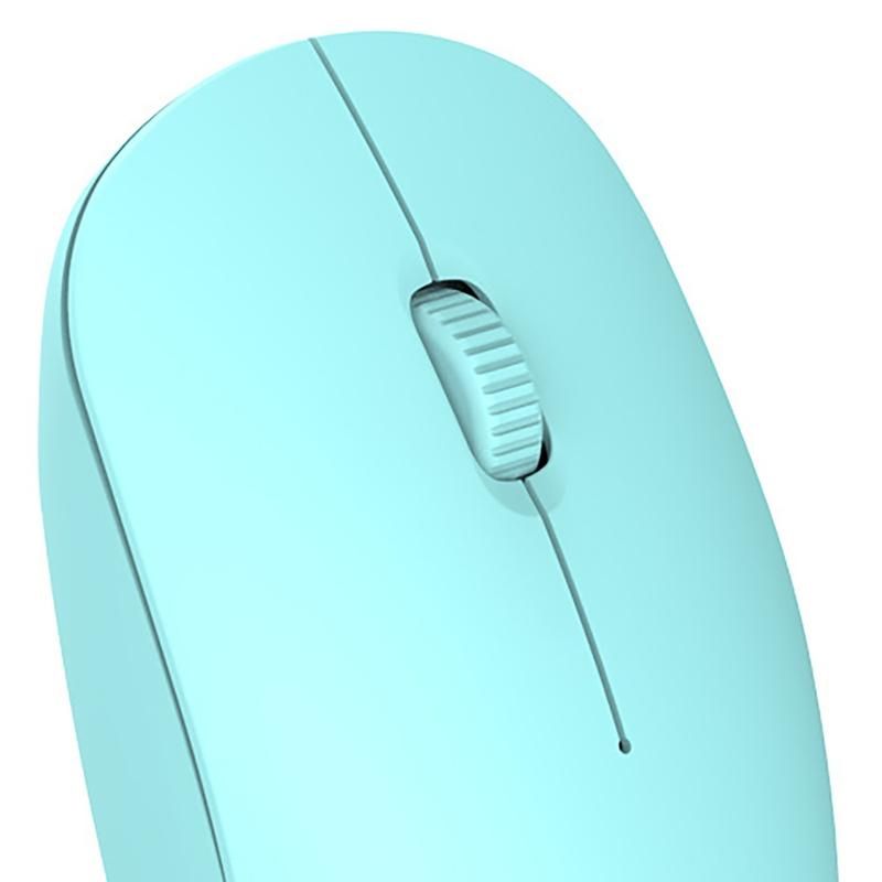 Wireless Mouse Battery Powered Silent Wide-Blue