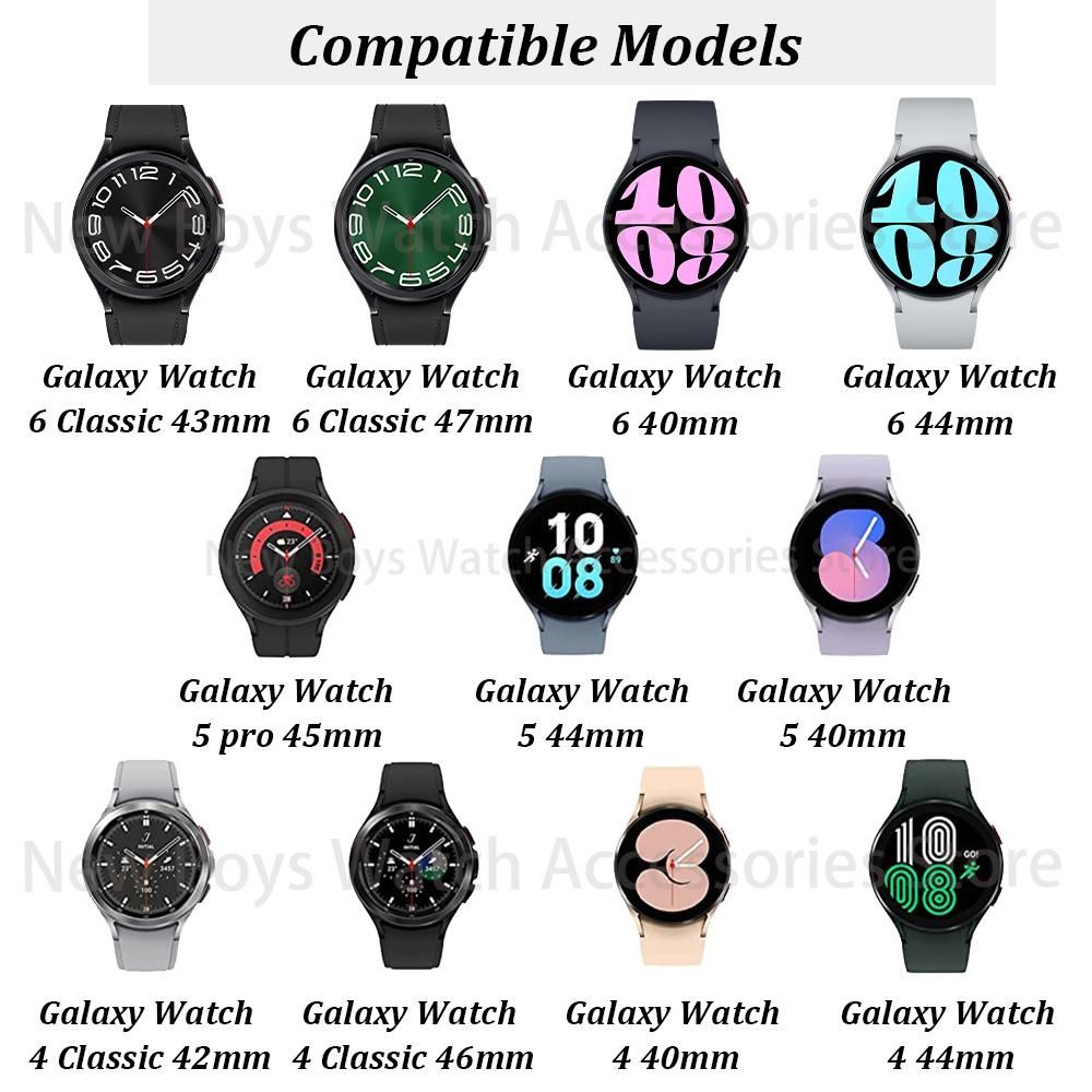 Magnetic Silicone Strap for Samsung Galaxy Watch6 44mm 40mm Sport Watchband 20mm Band Bracelet Galaxy Watch 6 Classic 43mm 47mm