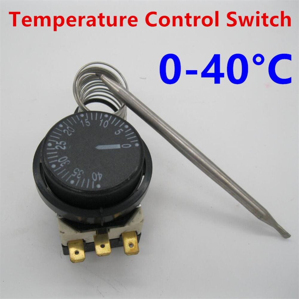 250V 380V 16A 0-40C Temperature Control Switch Capillary