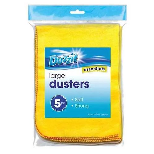 Large Dusters, 5-Pack, Yellow