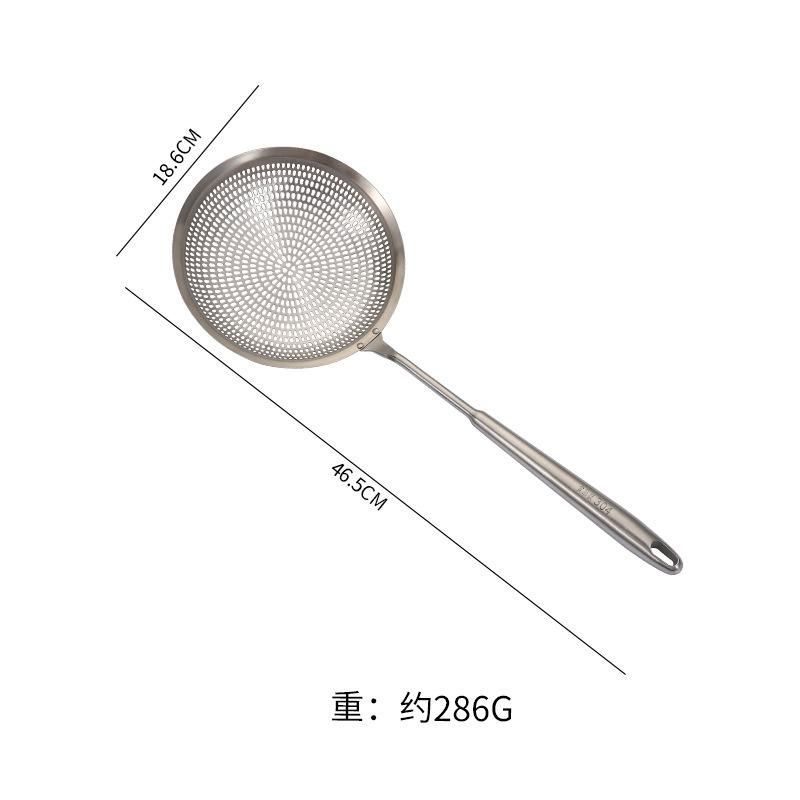 Factory direct sales 304 stainless steel colander, noodle filter, dumpling line, leaking hot pot spoon, hot pot and fence 18 cm stainless steel colander