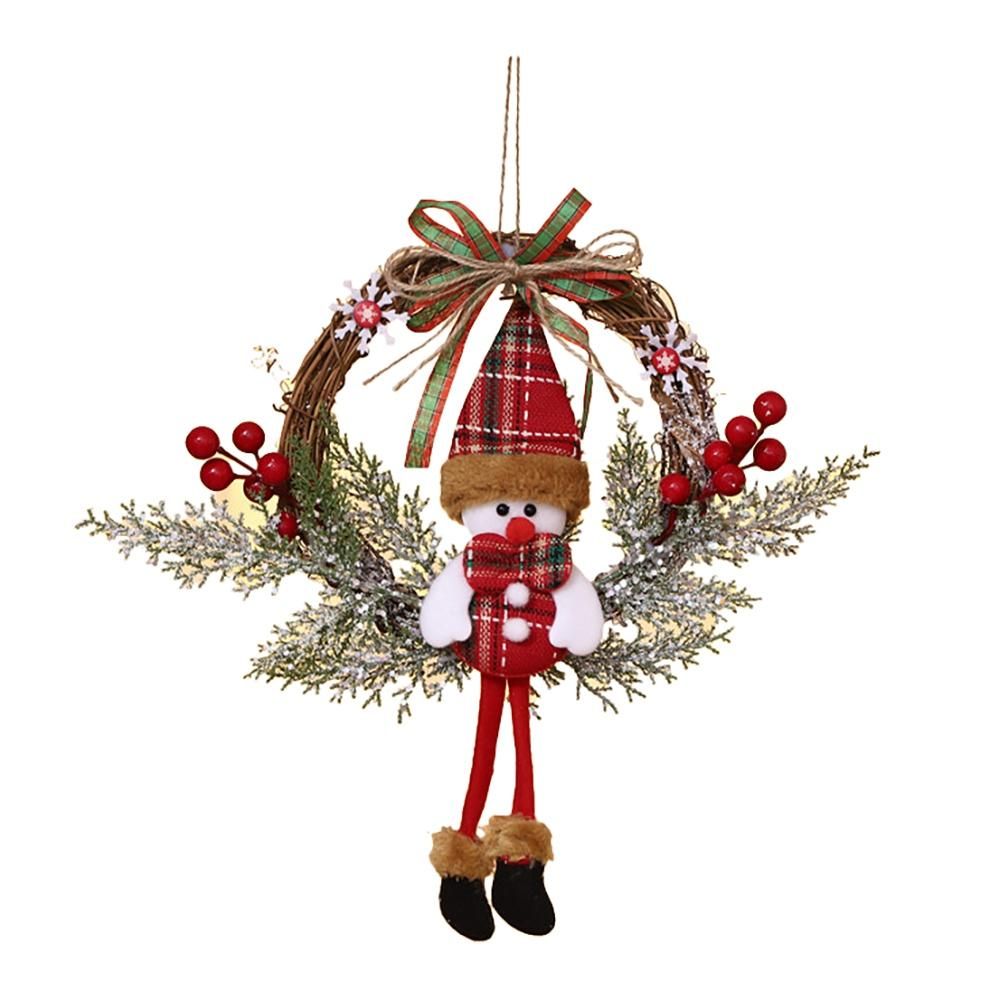 Artificial Christmas Wreath for Front Door Wall,