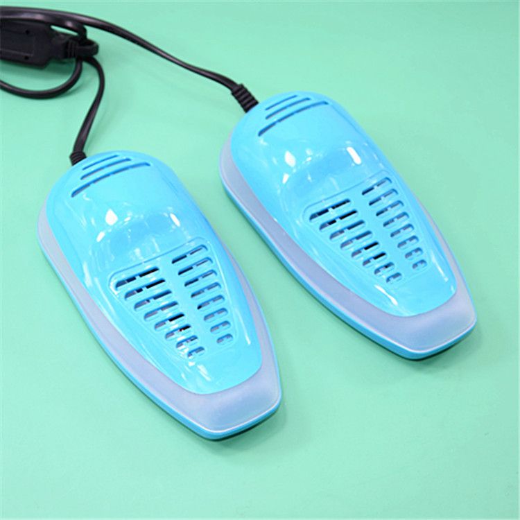 220V UV Mini Shoe Dryer Heater Secador Deodorizer Dehumidify Device Shoe Cleaner  Shoes Drying Machine In Winter-Blue