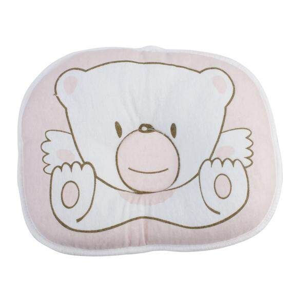 Baby Newborn Solidify Cotton Prevent Flat Head Pillow Pad Cushion Bear Pink