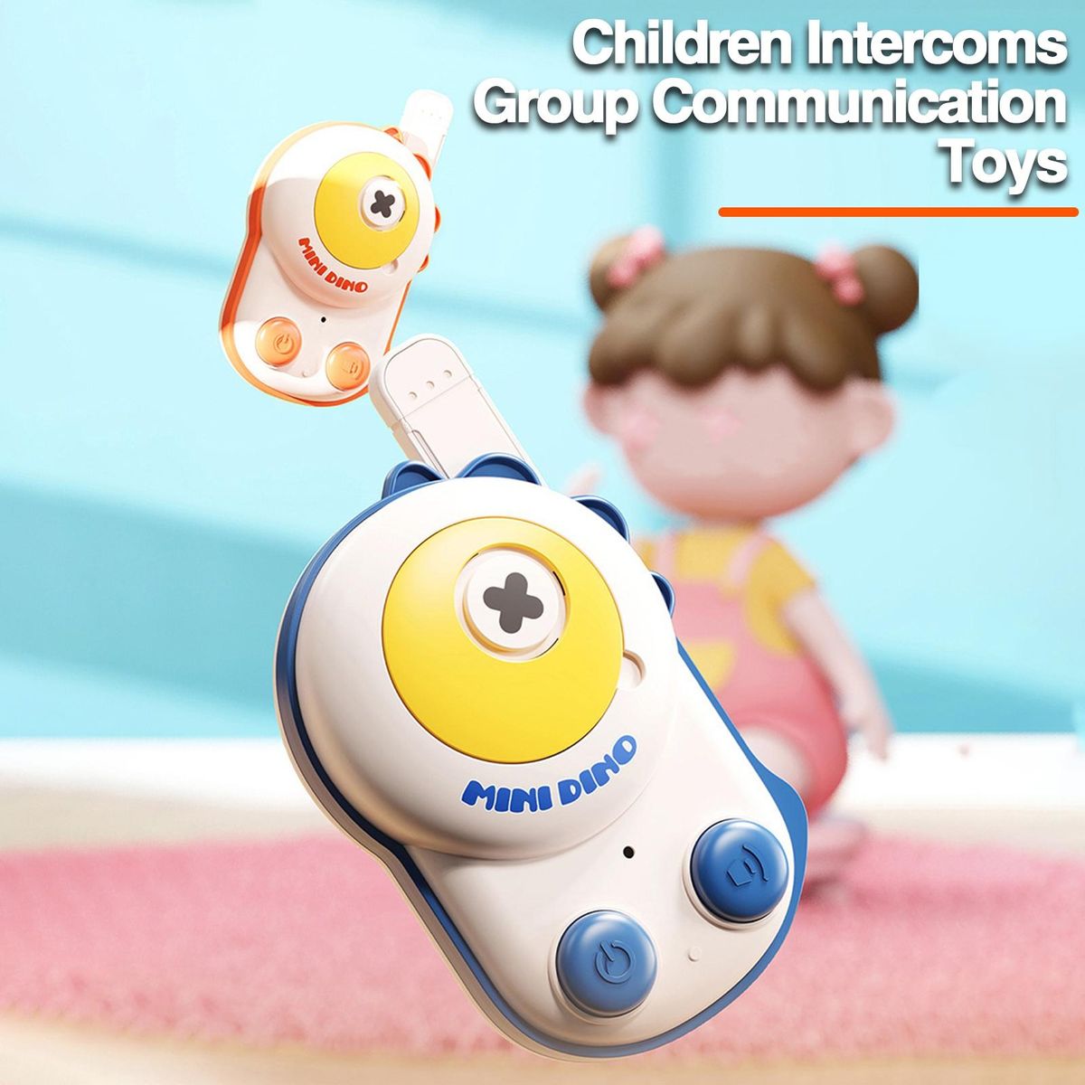 Intercoms for Kids Roar Communicate 2pcs Wireless Dino Intercoms Fun