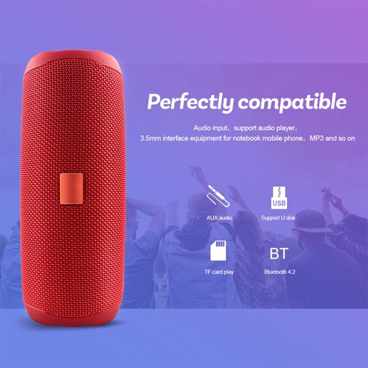 Filp5 Waterproof Stereo Bluetooth Speaker, Support TF Card
