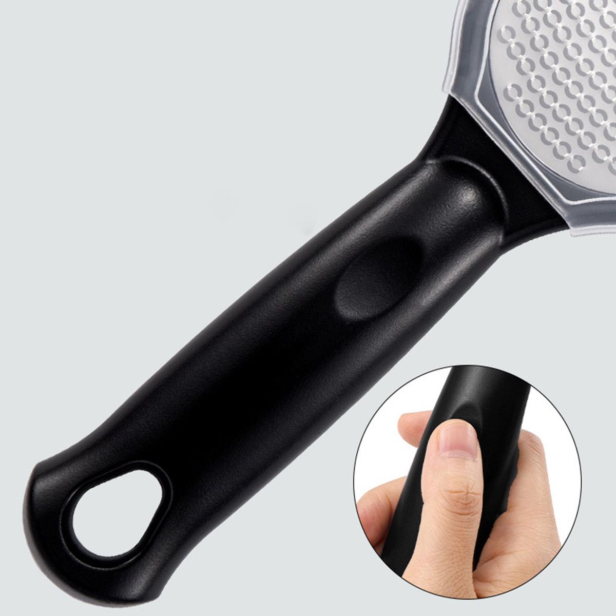 Foot File for Callus Trimming & Dead Skin Removal Stainless Steel Surface Pedicure   Feet Rasp with Cover Case