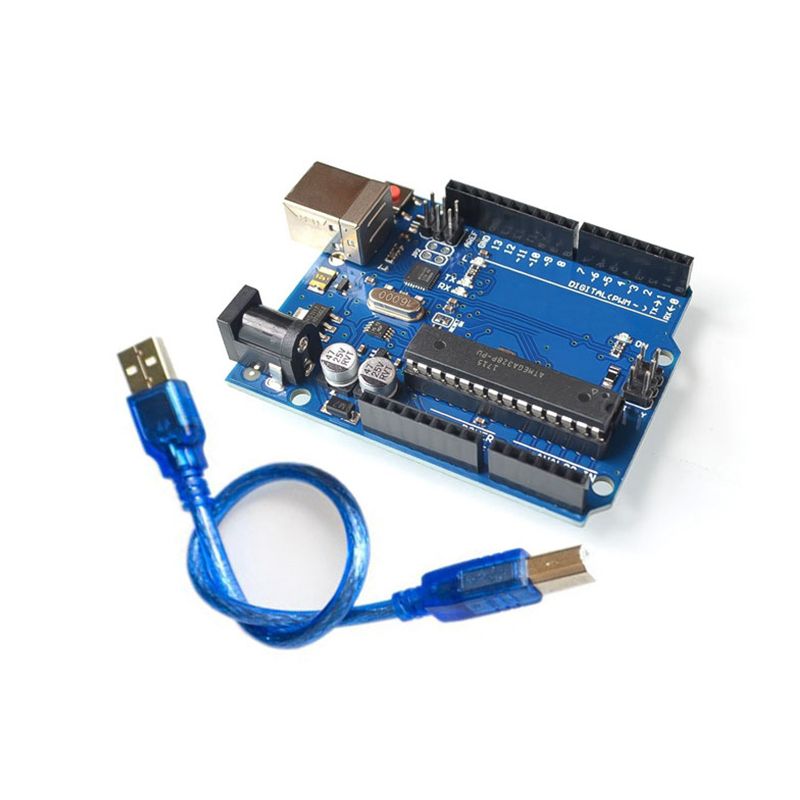 One Set UNO R3 Official Box ATMEGA16U2+MEGA328P Chip For Arduino UNO R3 Development Board + USB CABLE