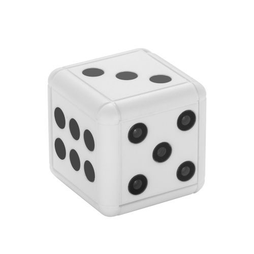 Mini Camera SQ16 Dice Camera 1080P HD Motion Video Surveillance Camcorder Action Night Vision Recording Support TF Card Hidden(WHITE)