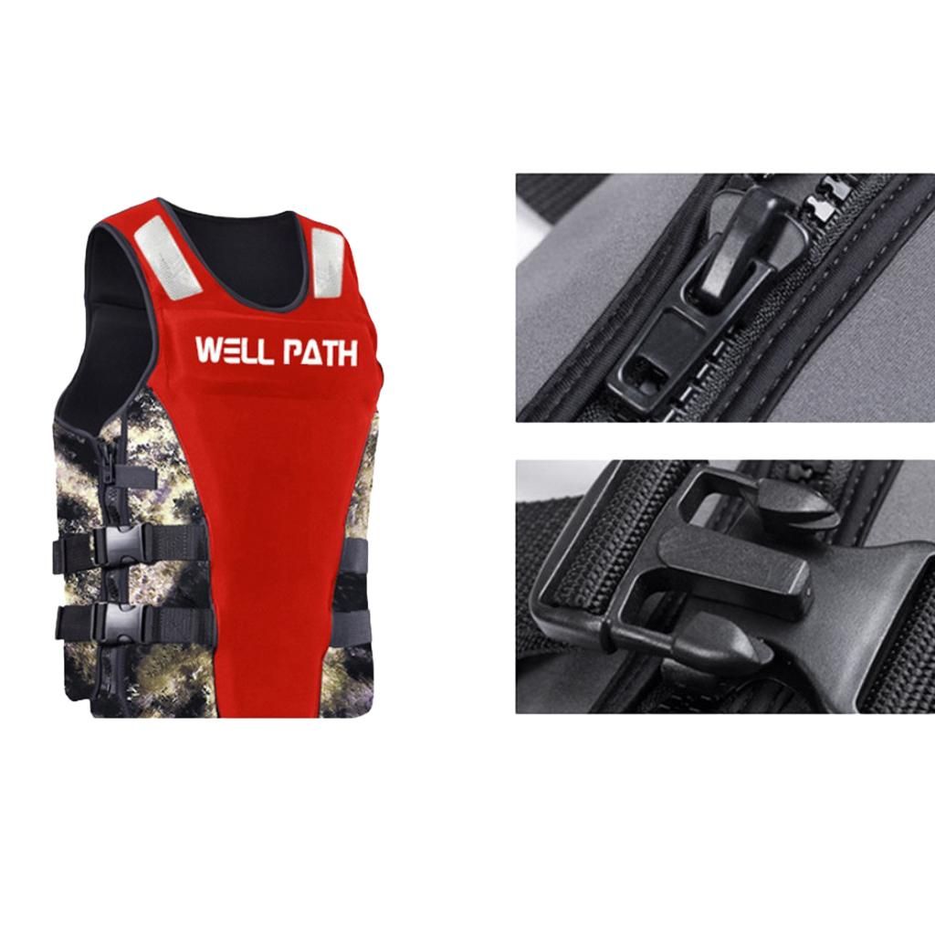 Kayak Canoe Boat Swimming Fishing Vest Buoyancy Red  S