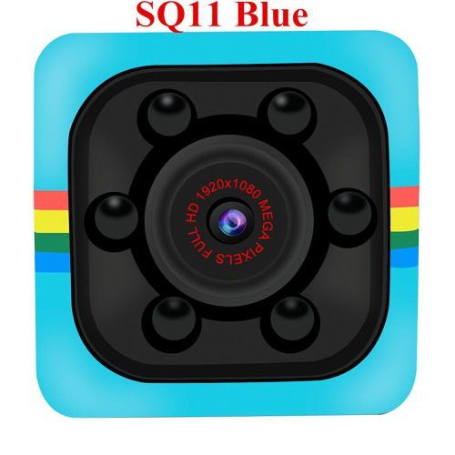SQ16 Mini Camera Dice Camera 1080P HD Motion Video Surveillance Camcorder Action Night Vision Recording Support Hidden TFcard(SQ11 Blue)