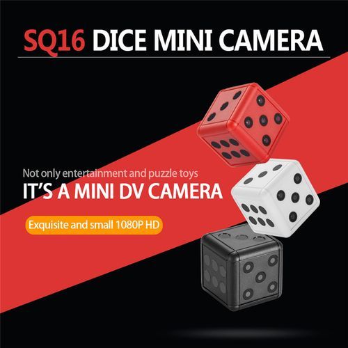 SQ16 Mini Camera Dice Camera 1080P HD Motion Video Surveillance Camcorder Action Night Vision Recording Support Hidden TFcard(SQ11 Blue)
