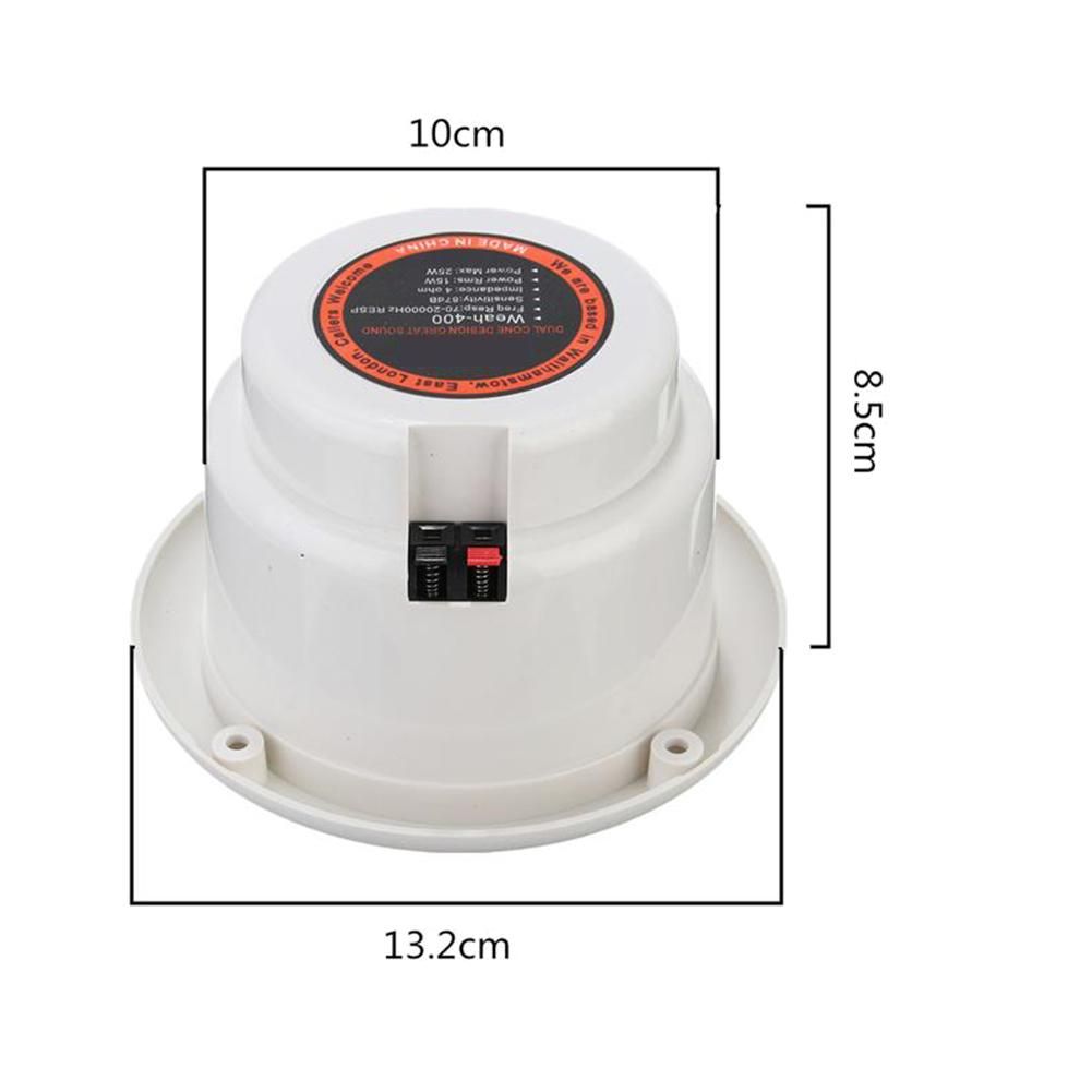 1 Pair Waterproof Full Range Boat Ceiling Wall Speakers Gard